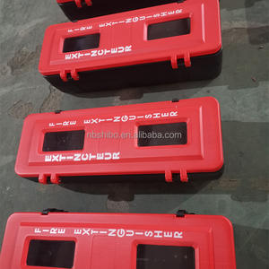 กล่องเก็บถังดับเพลิงแบบเดี่ยวขนาด9กก. กล่องพลาสติกขนาดใหญ่สำหรับงานหนักติดตั้งบนผนังสีแดงบริการดับเพลิงและความปลอดภัย - Product Image 4