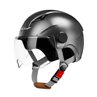 Nouveau casque demi-face Kaizehui entièrement en ABS, homologué DOT, visière auto-teintée, appui-tête réglable, boucle à dégagement rapide, pour hommes et femmes