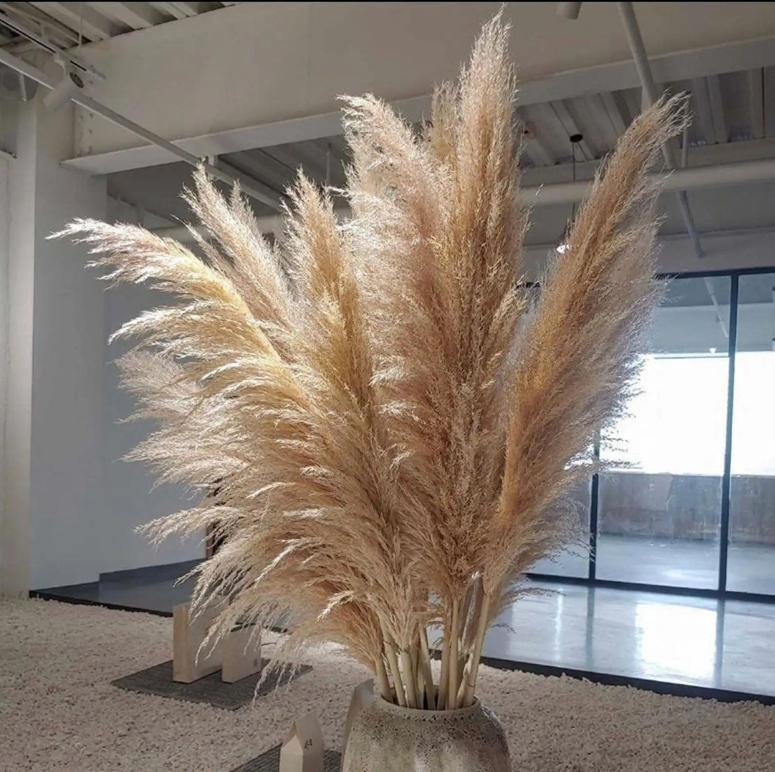 Amazon top seller wholesale natural artificial flowers dried flower decorative flowers large pampas grass for wedding decor