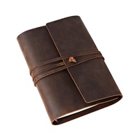 Agenda à feuilles mobiles en cuir Crazy Horse fait main, personnalisé, classique, format A5, journal de voyage vintage, carnet d'écriture rechargeable