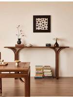 Nouvelle table console en bois massif de style chinois, en noyer noir d'Amérique du Nord, design moderne et simple pour l'entrée et le salon