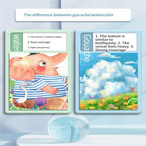 Peinture <span class=keywords><strong>gouache</strong></span> aquarelle Deli 24 couleurs Convient aux débutants Outils de dessin pour enfants Étudiants en art <span class=keywords><strong>Lavable</strong></span> Professionnel - Product Image 2