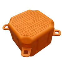 Cubes de ponton flottant modulaires en HDPE de haute qualité certifiés CE, durables, avec une flottabilité de 350 kg/m et une garantie de 3 ans