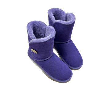 <span class=keywords><strong>Bottes</strong></span> de neige en cuir véritable pour femmes, taille grande, à boucle en bois mi-mollet, modèle 5803, antidérapantes, semelle EVA, chaudes - Product Image 5