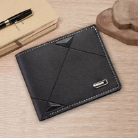 Dompet Pria Pendek Multi Slot Modis Baru Dompet Kasual Pria Muda Horizontal Sederhana Dompet Lembut