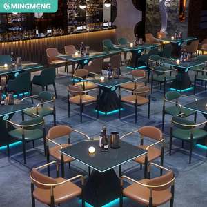 Lujo diseño europeo Hotel KTV cabina café cerveza Mesa Pub restaurante Bar taburetes con sofá muebles conjuntos - Product Image 3