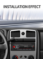 Radio para Auto BQCC Universal, Precio de Fábrica, Sintonizador FM 1DIN, Pantalla LED, Estéreo, Puerto AUX USB, BT, RCA, Reproductor de Música MP3 para Auto
