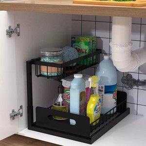 OEM 2-Layer Foldable <strong>Drawer</strong> Kitchen Bathroom <strong>Organizer</strong> Desktop <strong>Organizer</strong> <strong>Spice</strong> Rack Under Sink <strong>Organizer</strong> - Product Image 1