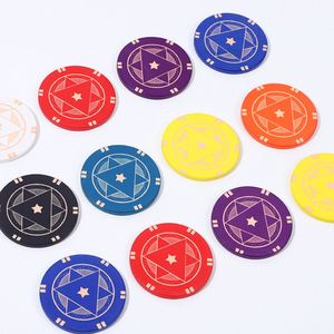 European Ceramic <b>Poker</b> <b>Chips</b> 43Mm 39Mm Monte Carlo Style Specially Designed 14G Weight Custom Logos Packaging Included - Product Image 2