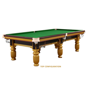 Cấu hình hàng đầu tùy chỉnh Chân Vàng Snooker Bảng Tiêu Chuẩn trò chơi nhà với túi da bida thanh lịch bảng - Product Image 1