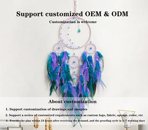 Fabricant Vente en gros Décoration intérieure <span class=keywords><strong>Attrape</strong></span>-rêves mural avec agate de cristal Certification CE - Product Image 2