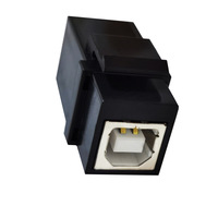 Conector USB 2.0 Keystone de Montaje en Panel Tipo B a Tipo A Hembra, Fácil Gestión de Cables para Cámaras y Computadoras Portátiles