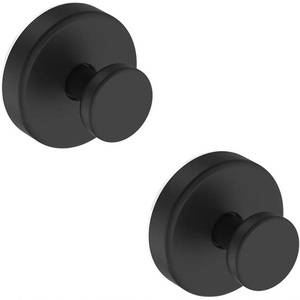 Iron Vacuum Suction Clothes Hook <b>Wall</b>-<b>Mounted</b> Punch-Free Bathroom Door Hanger with Flexible Design and Reusable Sticky Holder - Product Image 1