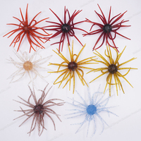 Vente en gros : Leurre souple 25mm 17g, type boule à picots mini-oursin marin, boule en fourrure, pour Black Pit Bass et Poisson Mandarin Coi