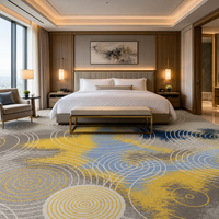 Tapis de chambre d'hôtel 5 étoiles, tapis de luxe Axminster, tapis tissé pour sol