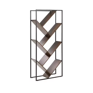 Étagère à livres en bois faite à la main, élégante et moderne, à plusieurs niveaux, pour organiser les livres et les fournitures de bureau - Product Image 1