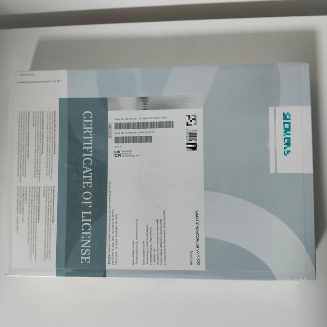 WinCC Software V7 (System/Configuration Software DVD License Key USBdrive Model 6AV6371-1DV07-5AX0) for Industrial Automation