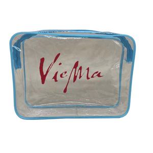 Bolsa de cosméticos transparente de tamaño personalizado, Asa de viaje, impermeable, antiarañazos, bolsa de maquillaje, almacenamiento de edredón, Juego de bolsas organizadoras de viaje - Product Image 1