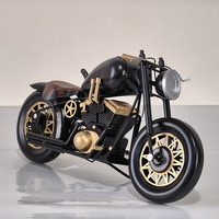 Cadeaux faits à la main, décoration intérieure, accessoires de style américain, œuvres d'art en métal, miniatures de motos Harley en métal moulé sous pression