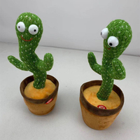 Vente chaude Jouet en peluche Nouveau jouet électronique populaire Drôle Imiter la parole Jouet en peluche Cactus dansant Poupée