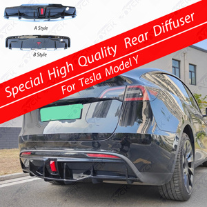 Fabrika doğrudan satış ABS tarzı karbon Fiber arka difüzör dudak Tesla modeli Y için uygun - Product Image 1