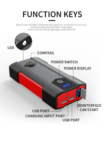 15000mAh pin xe hơi di động tăng bắt đầu ngân hàng điện 12V xe nhảy khởi động ĐỈNH 600A nhảy bắt đầu với đèn pin USB sạc điện thoại - Product Image 5
