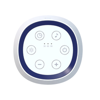 Machine à bruit blanc pour bébé, portable sans fil avec capteur de pleurs et commande vocale, sons de pluie, pour yoga, voyage, bureau
