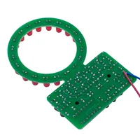 Kit DIY CD4017 de lumière LED circulaire à flux numérique pour la pratique de la soudure et les projets éducatifs