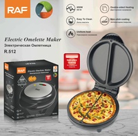 Machine à Omelettes Électrique Antiadhésive pour Omelettes et Frittatas, Idéale pour le Petit-Déjeuner, Chauffage Double Face R.512