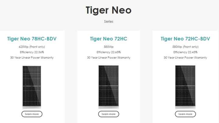 Jinko Tiger N-Type Bifacial 570w 575w 580w 585w Double Glass Buy Solar ...