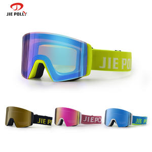 लॉक स्विच चुंबकीय स्की गोगल्स एंटी-फॉग शीतकालीन खेल चश्मा. वी 400 स्नोबोर्डिंग गोगल स्कीइंग के लिए डबल लेंस बर्फ गोगल - Product Image 6