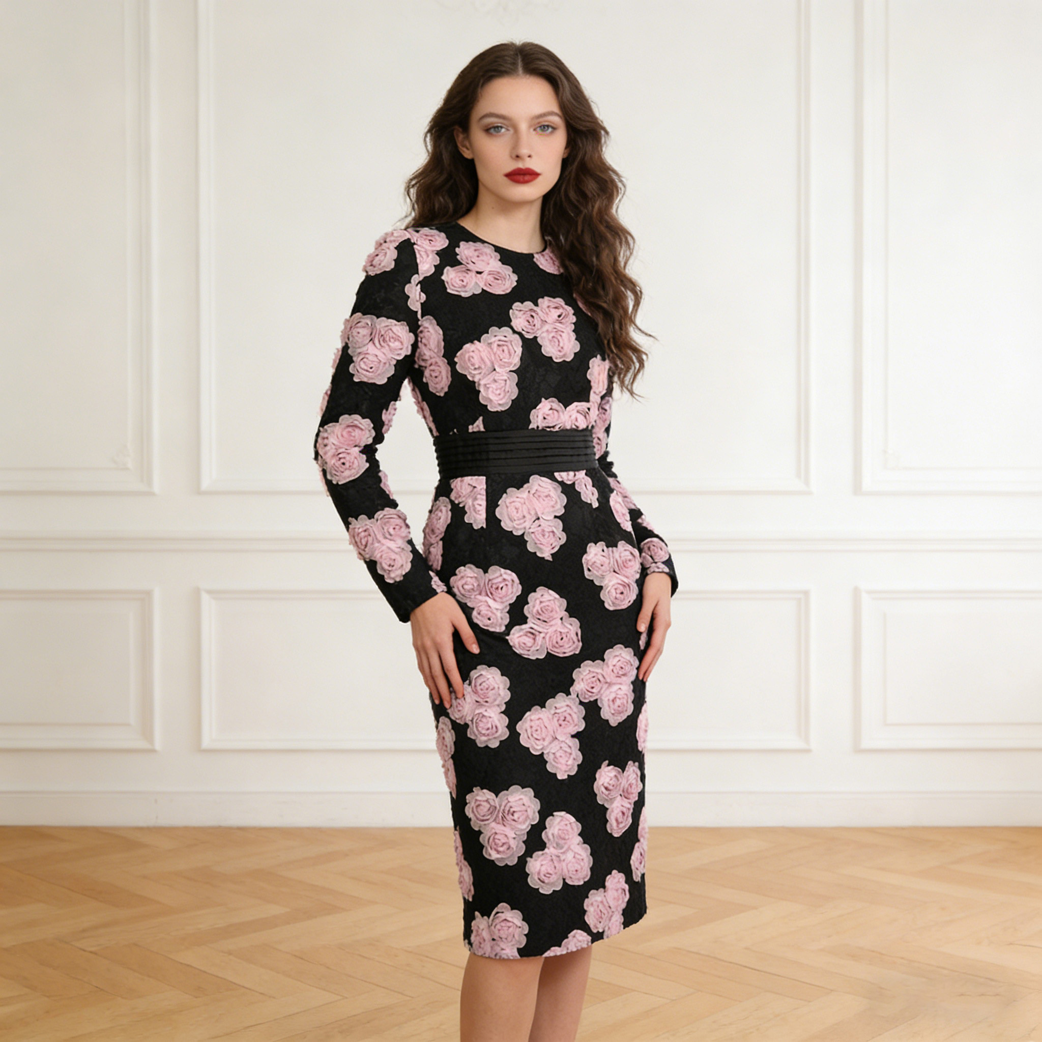 On Sale Modest Knee Length Dresses With Sleeves Elegant Evening Wear |  Alibaba.com