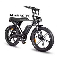 Vente chaude V8 Pro Plus vélo électrique vélo de ville électrique 1000w 20/24 pouces gros pneus motos avec double batteries vélo électrique
