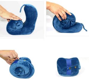 Oreiller de voiture personnalisé, appui-tête de voyage pour voiture et avion, oreiller de sommeil pour le cou en PP, meilleur nouveau logo, forme en U, coton, 100% polyester - Product Image 4