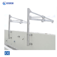 Monté sur Parapet BMU Système de nettoyage de façade Système de bras de bossoir en aluminium
