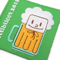 Textile personnalisé pour bricolage, en Polyester de marque personnalisée, Badges de dessin animé mignons, patchs de broderie pour casquettes