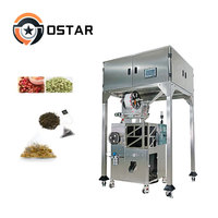 Machine d'emballage automatique de petits sachets pyramidaux en nylon pour le remplissage d'aliments, sachets triangulaires pour feuilles de thé, tisanes