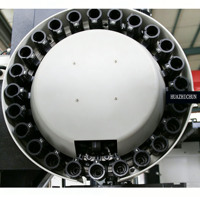 Centre d'usinage vertical HUAZHICHUN VMC1167, fraiseuse CNC à broche unique BT40, changement d'outil automatique avec Mitsubishi Siemens