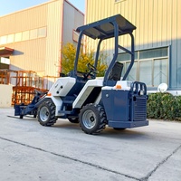 Mini chargeuse sur pneus télescopique articulée de 1.5 tonnes du fabricant chinois Chargeur de tracteur avec moteur central et composants de pompe
