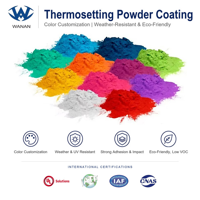 Eco Friendly Epoxy Polyester Powder Coating High Adhesion Electrostatic Paint Corrosion Resistant for Steel Structures