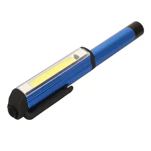 Durable Pocket COB LED Aluminum Pen Light Worklight with Magnetic Clip