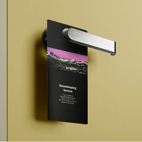 GSC Diseño personalizado Plástico Pvc Spa Hotel No molestar Colgador de puerta Perchas de puerta de publicidad