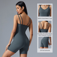 Nouveau Design sans manches pour femmes beauté dos bout à bout combinaison de gymnastique en plein air Fitness tenues d'entraînement body et combinaisons de sport