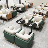 Combinaison Table et Chaise en Bois Massif Style Minimaliste Moderne pour Café, Salon de Thé, Restaurant Occidental, Idéale pour la Détente et les Négociations