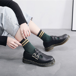 <span class=keywords><strong>BABALA</strong></span> Nuevas Botas de Cuero Negras Estilo Walking para Mujer 2026, Zapatos de Moda con Suela Gruesa y Punta Redonda, Zapatos Mary Jane para Mujer - Product Image 6