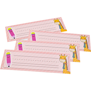 Fashionable Printed Cartoon Pattern Name <strong>Tags</strong> Art <strong>Paper</strong> School Student Labels - Product Image 3