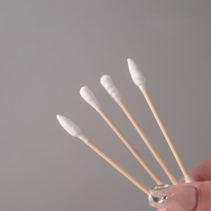 สำลีก้านปลายกลมสองด้าน 500 ชิ้น สำหรับทำความสะอาดหู ลบเครื่องสำอาง แบบใช้แล้วทิ้ง - Product Image 2