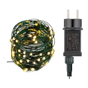 Weihnachts fee Lichterketten 33FT Micro LEDs Kupferdraht Sternenlichter mit dunkelgrünem Kupferdraht licht