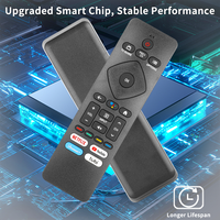 Télécommande vocale URMT26CND001 RF439A-V06 compatible avec Philips Android TV 43PFL5766/F7 43PFL5766/F6 50PFL5604/F7