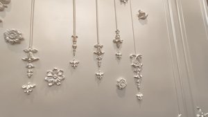 OA-1074 Cornici Angolari in Poliuretano Stile Occhio di Horus, Design Europeo, Durevoli, Ecologiche, Facili da Installare per Esterni Multiuso - Product Image 2